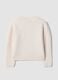 White long-sleeved crew-neck knit top_1