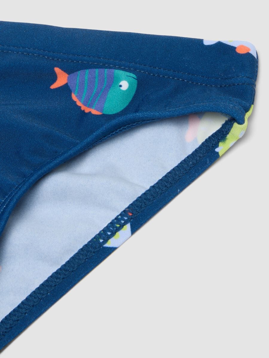 Blue stretch swim briefs_2