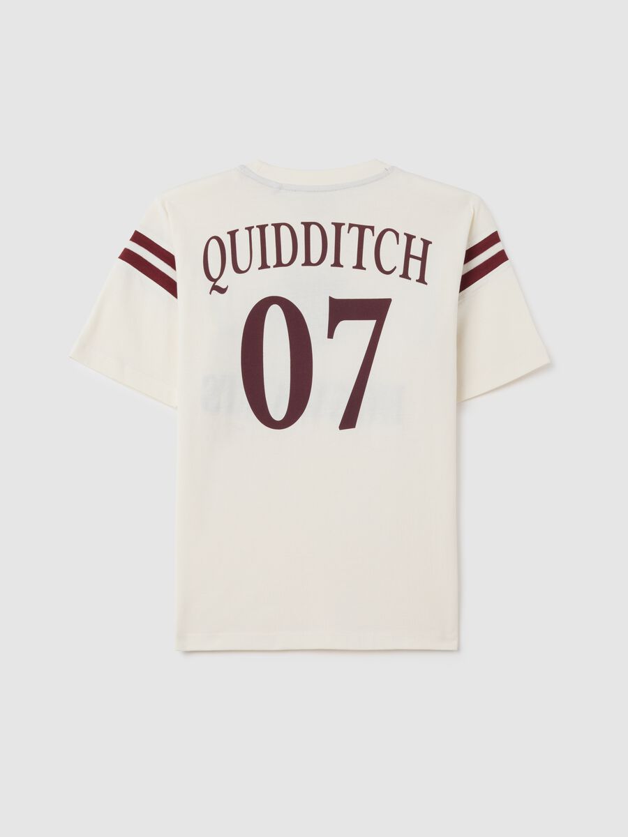 T-shirt da ragazzo in puro cotone bianca over_4