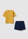 Disney multi-colour pure cotton t-shirt and shorts set for boys_1