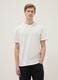 White pure cotton short sleeve t-shirt regular fit_0