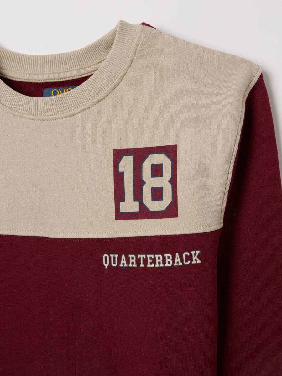 Children's multicolour pure cotton sweatshirt with oversized fit_2