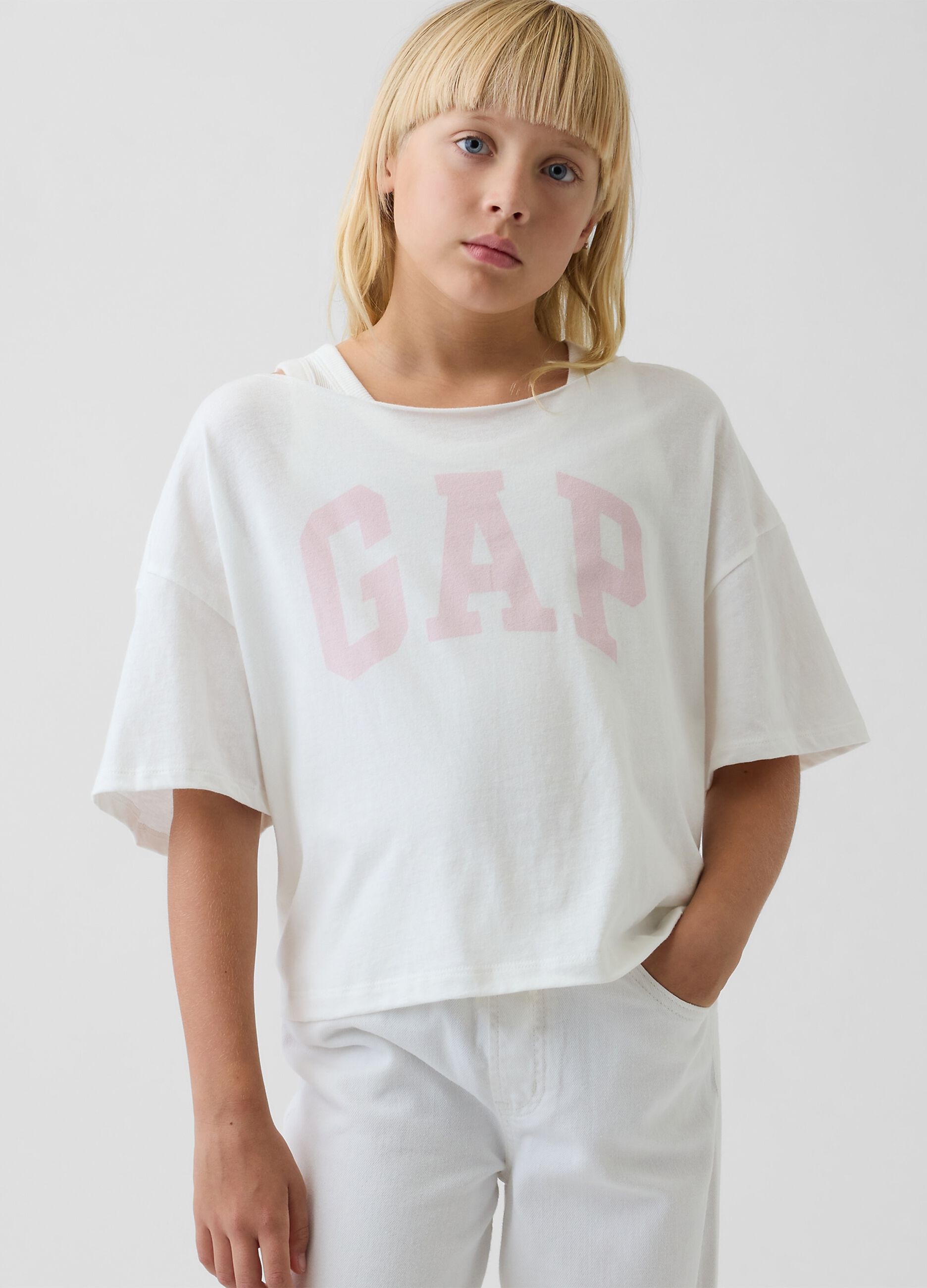 Pure cotton short-sleeved T-shirt
