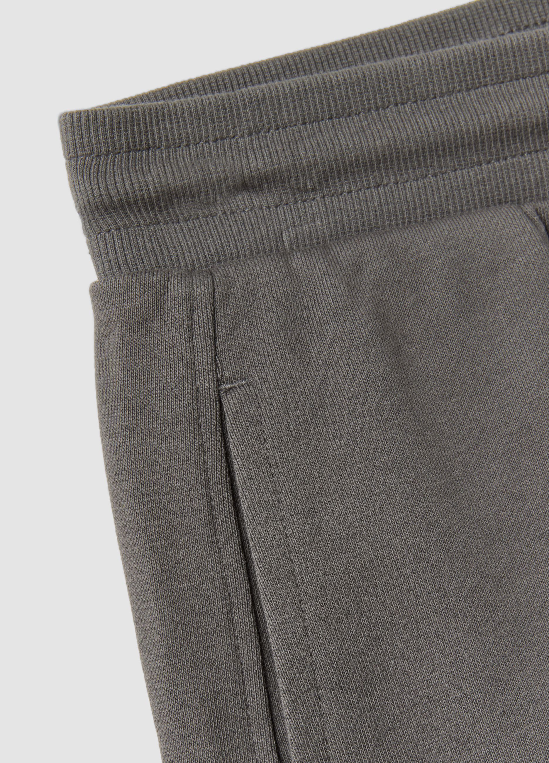 Grey pure organic cotton comfort-fit joggers for boys