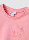 Pink long-sleeved pure cotton T-shirt with regular fit print_2