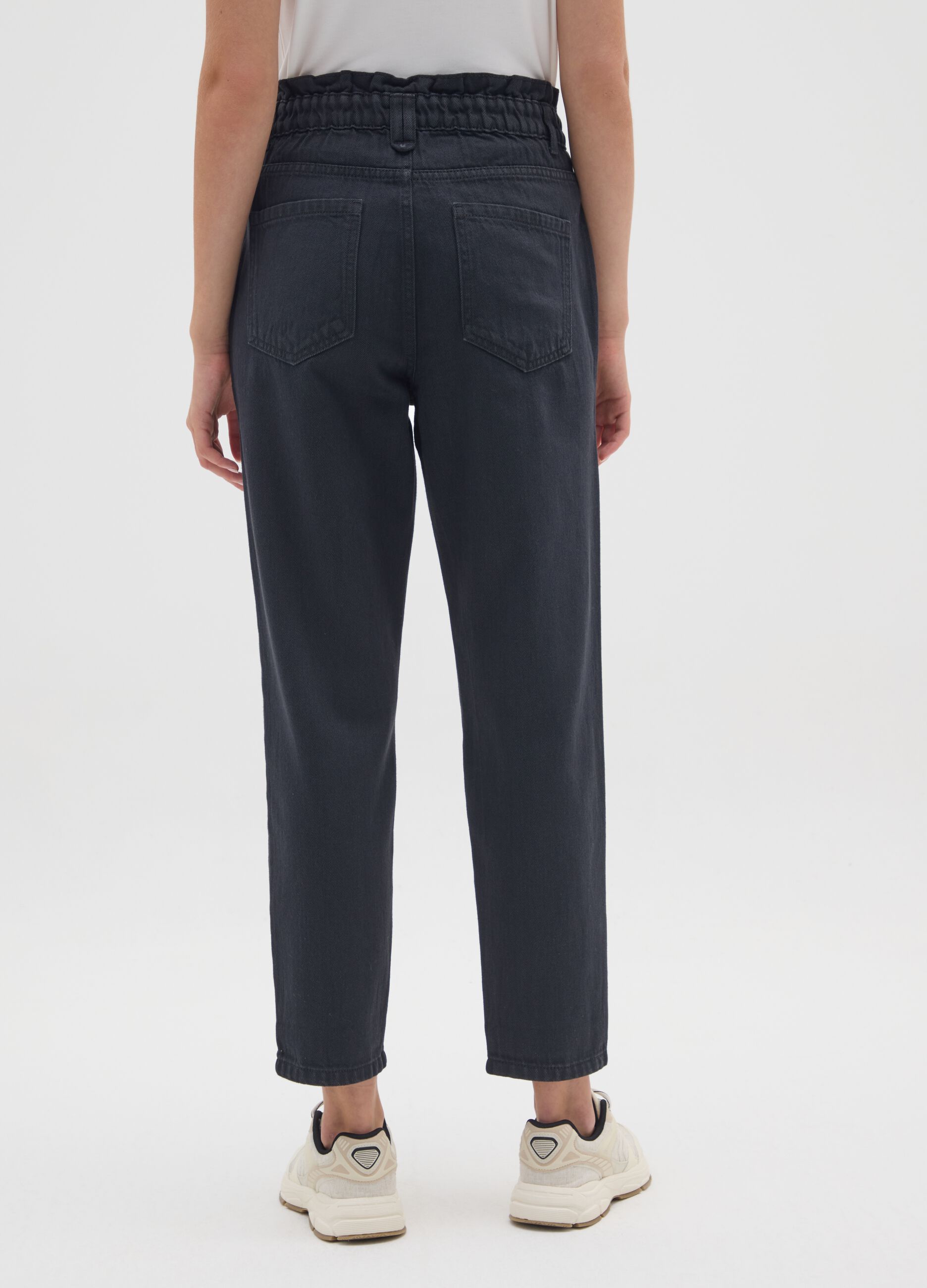 Blue slouchy cotton jeans