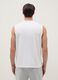 White Cotton Blend Vest Regular Fit_2