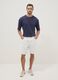 T-shirt a maniche corte in puro cotone blu relaxed fit_0