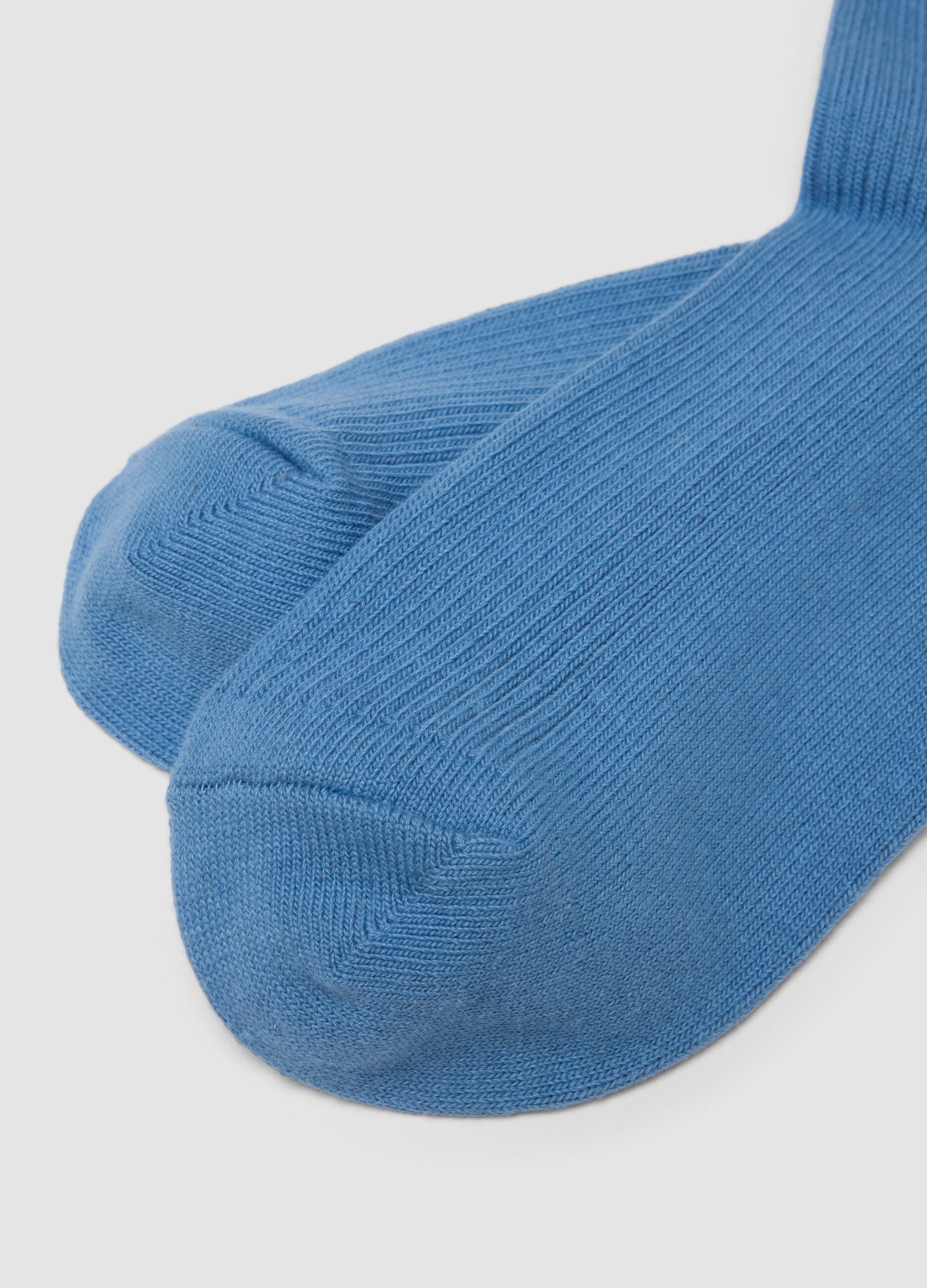 Light blue stretch cotton socks