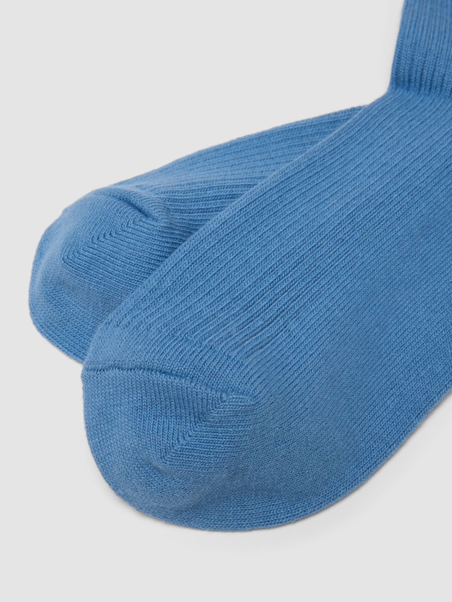 Light blue stretch cotton socks_2