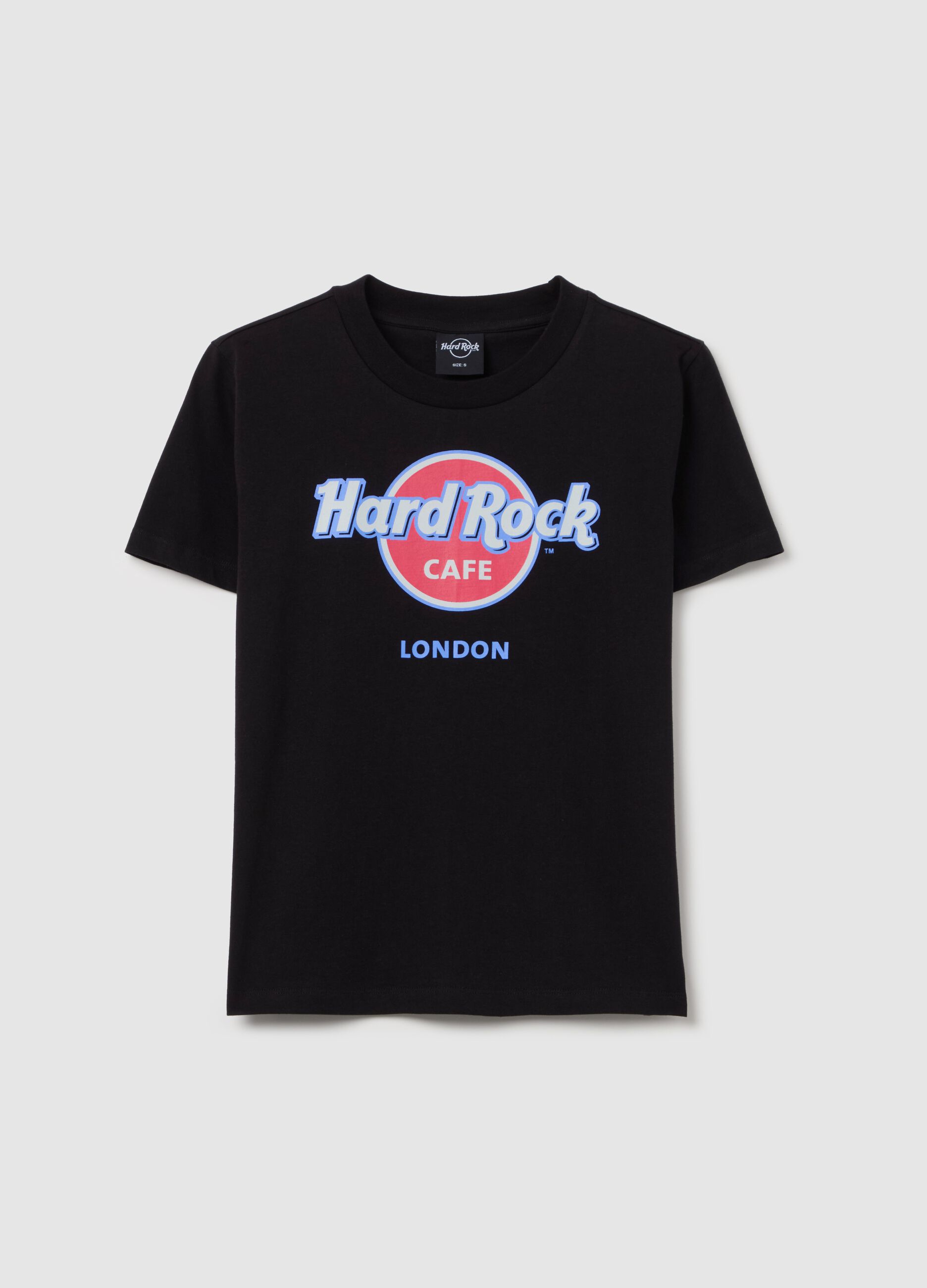 Black T-shirt with Hard Rock Café London print