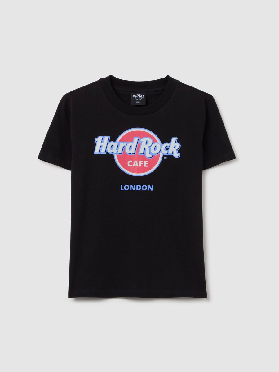 Black T-shirt with Hard Rock Café London print_4