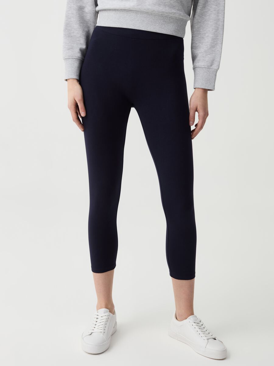 Essential stretch cropped leggings_1