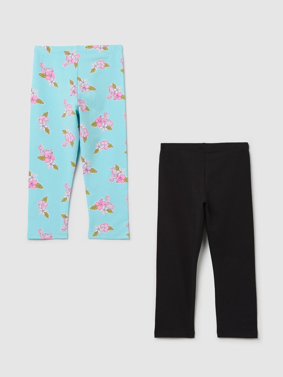 Two-pack stretch cotton leggings_1