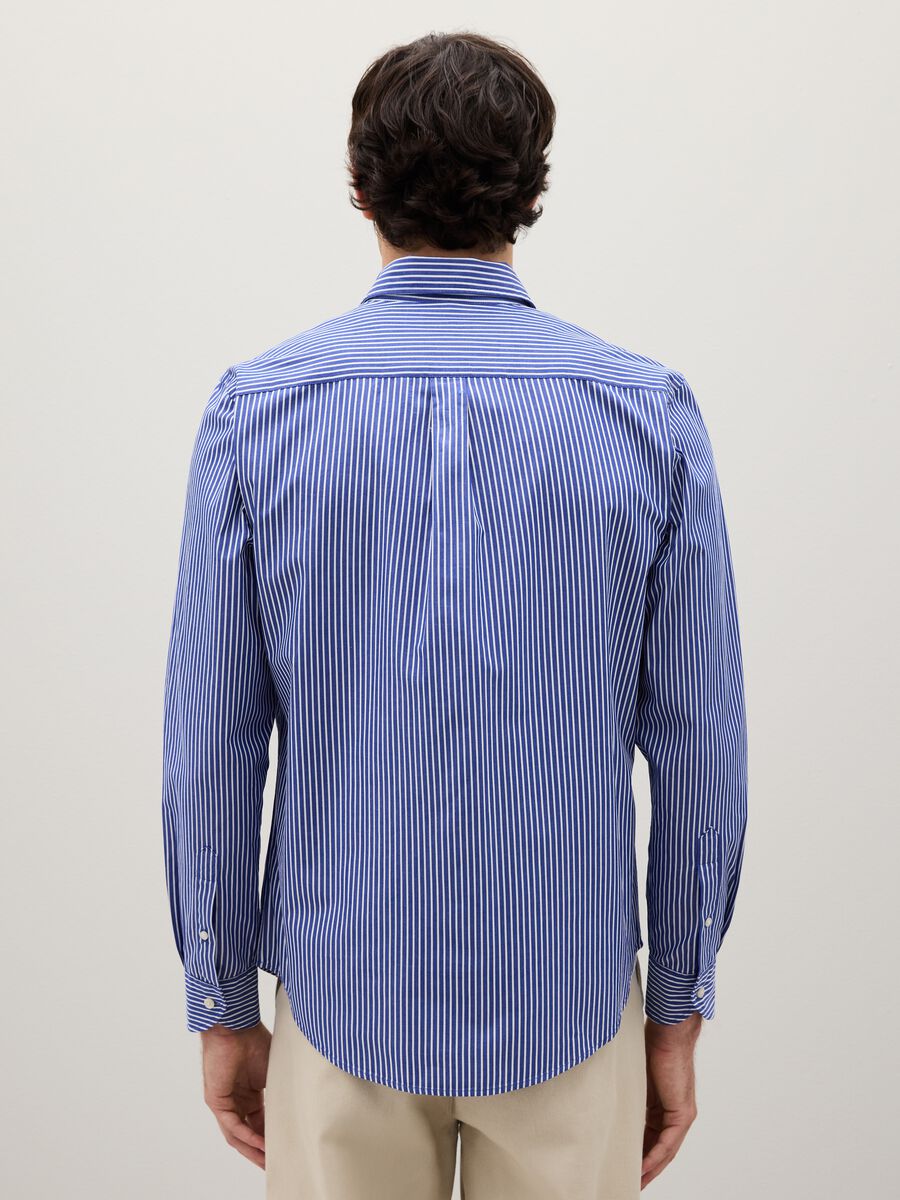 Multicoloured pure cotton regular fit shirt_3