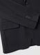 Black stretch fabric slim fit blazer_5