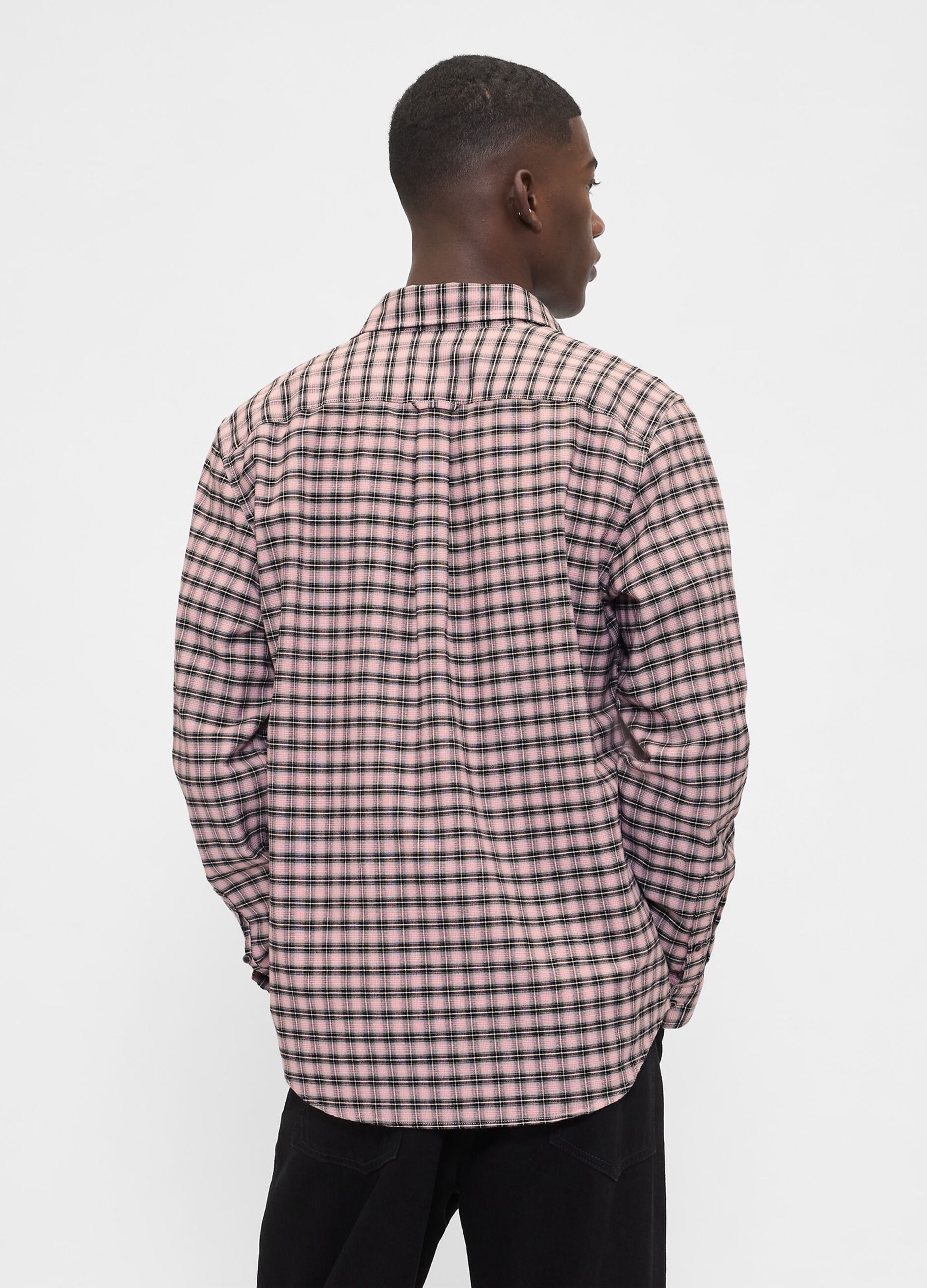 Stretch Pink Checked Shirt
