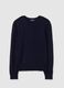 Blue viscose blend jumper regular fit_4