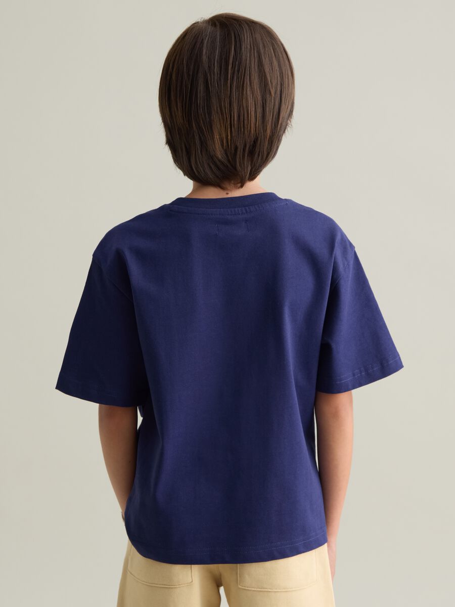 Navy blue T-shirt with pockets_2