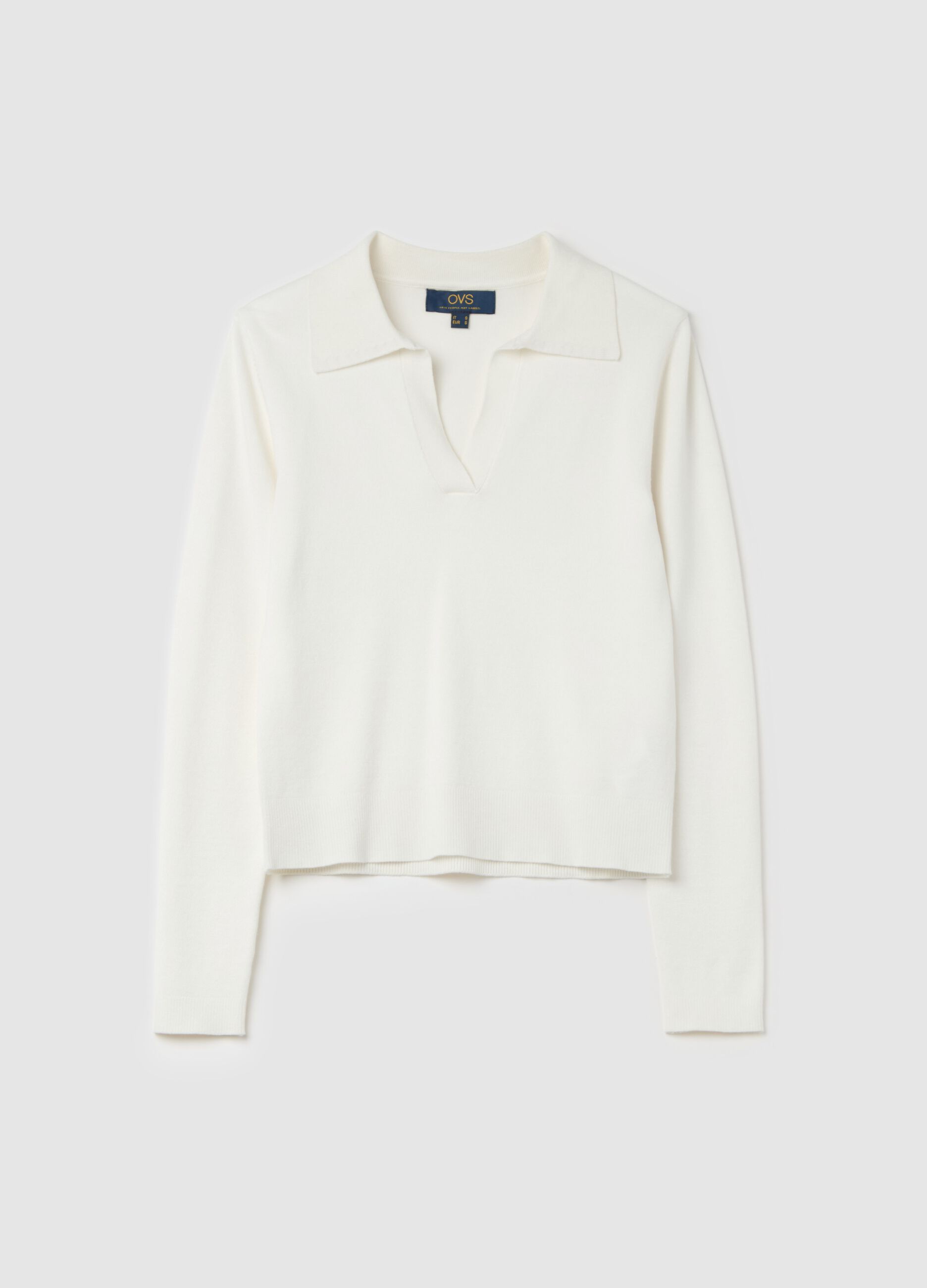 Top with polo neck