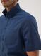Blue short-sleeved shirt with button-down collar_3