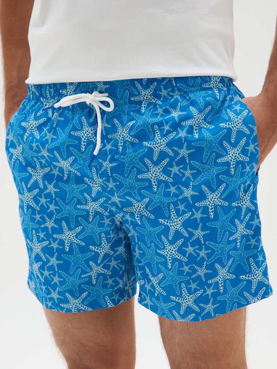 Men's Multicolour Swimwear with Starfish_2