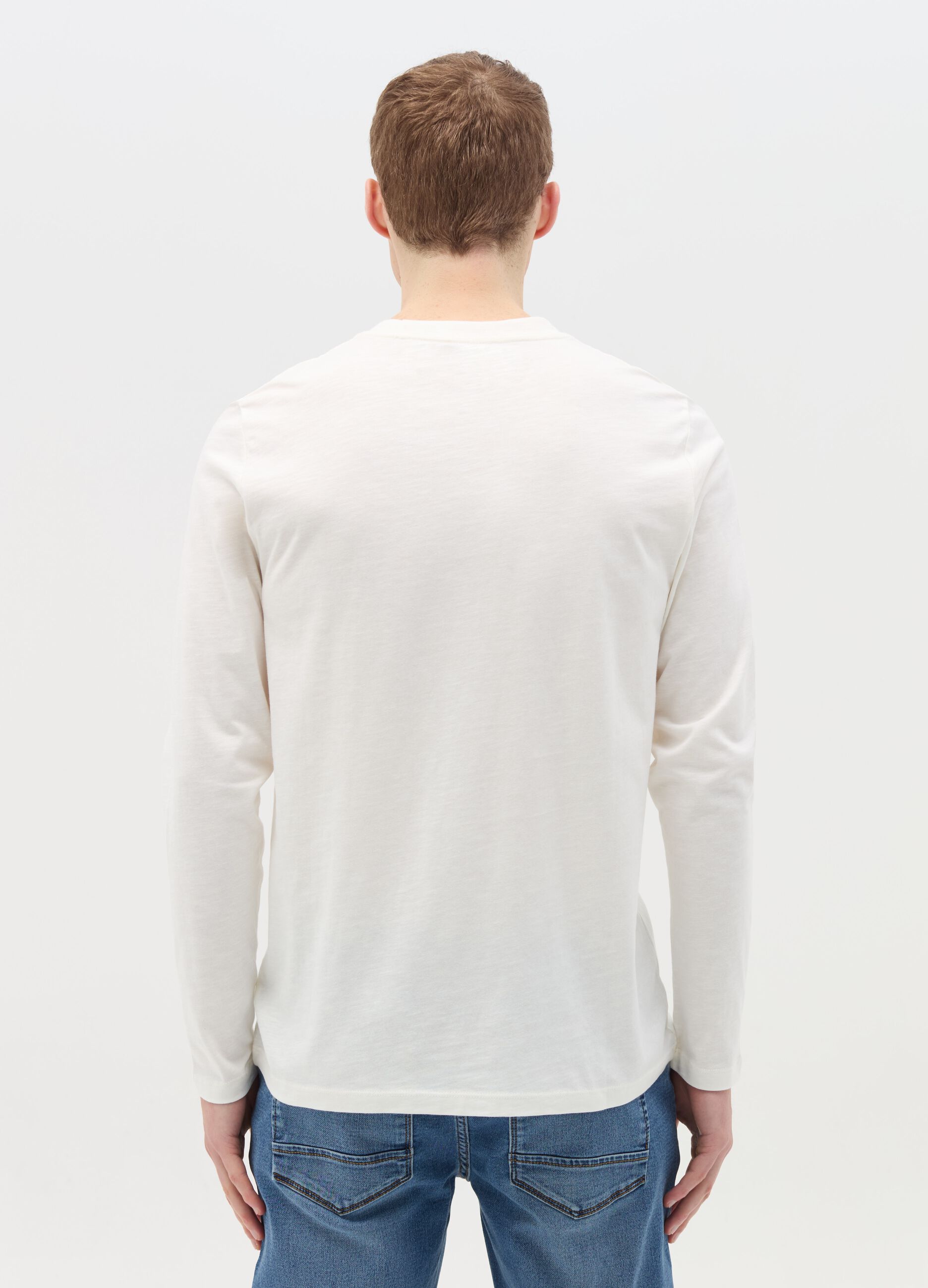 Long-sleeved T-shirt in cotton