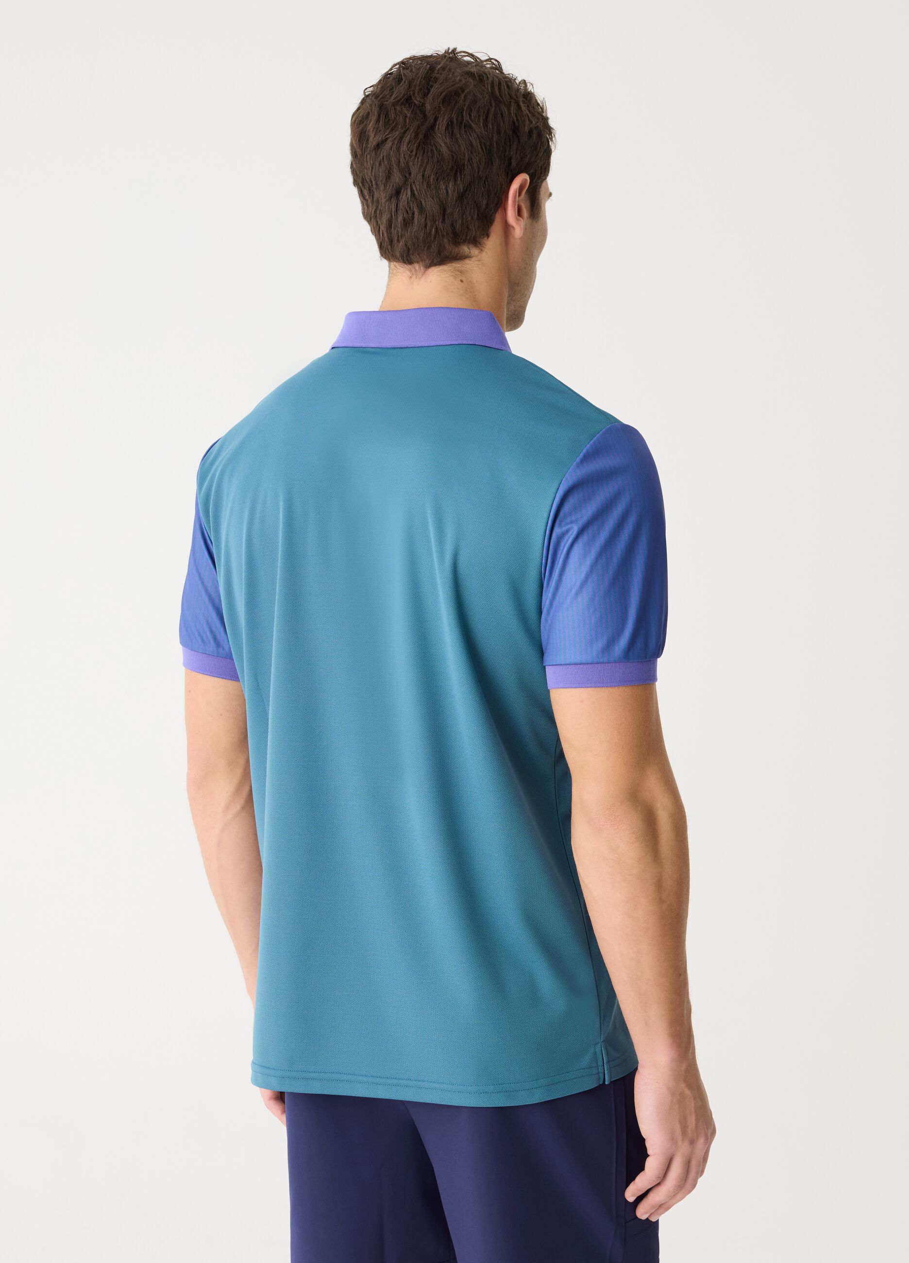 SLAZENGER polo shirt in technical fabric