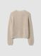 White pure cotton knitted cardigan, regular fit_1