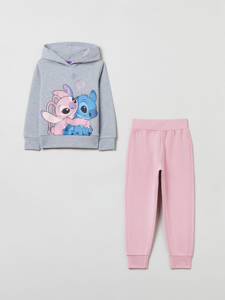 Jogging set con stampa Angel e Stitch_0