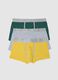 Tripack di boxer da uomo in misto cotone multicolor_4
