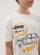 Children's white pure cotton T-shirt regular fit with print_1