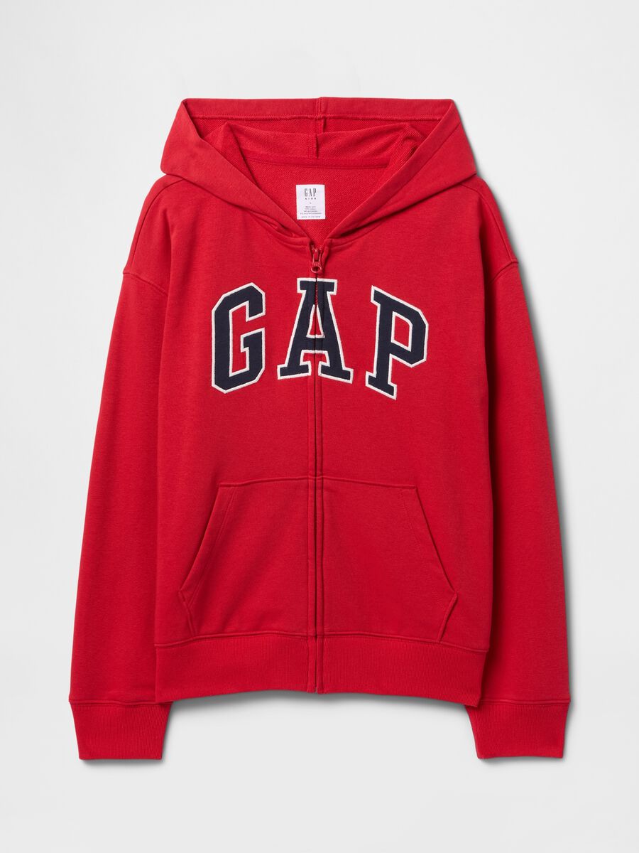 Red hoodie with GAP logo_4