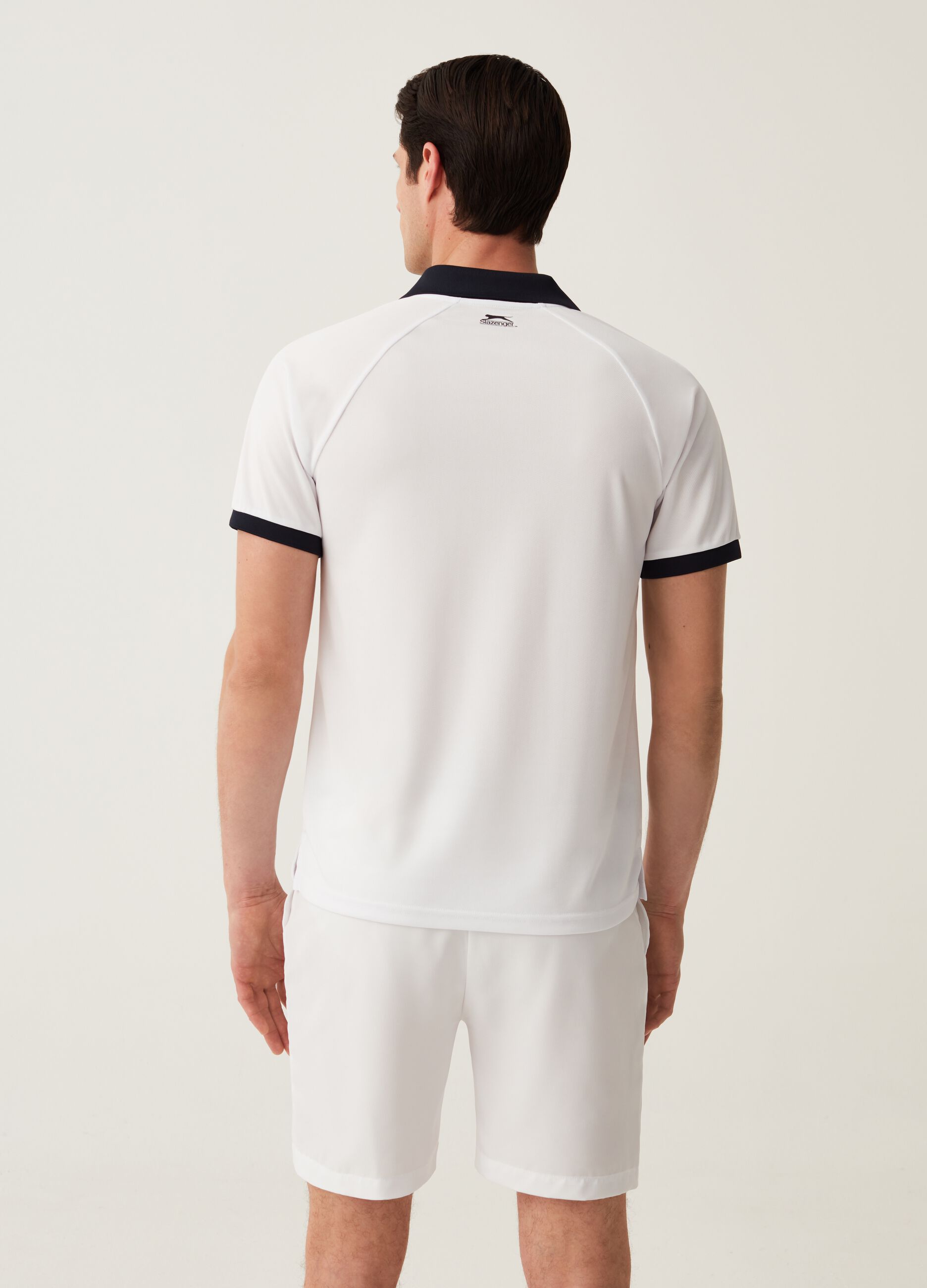 Polo tennis con bande a contrasto Slazenger_2