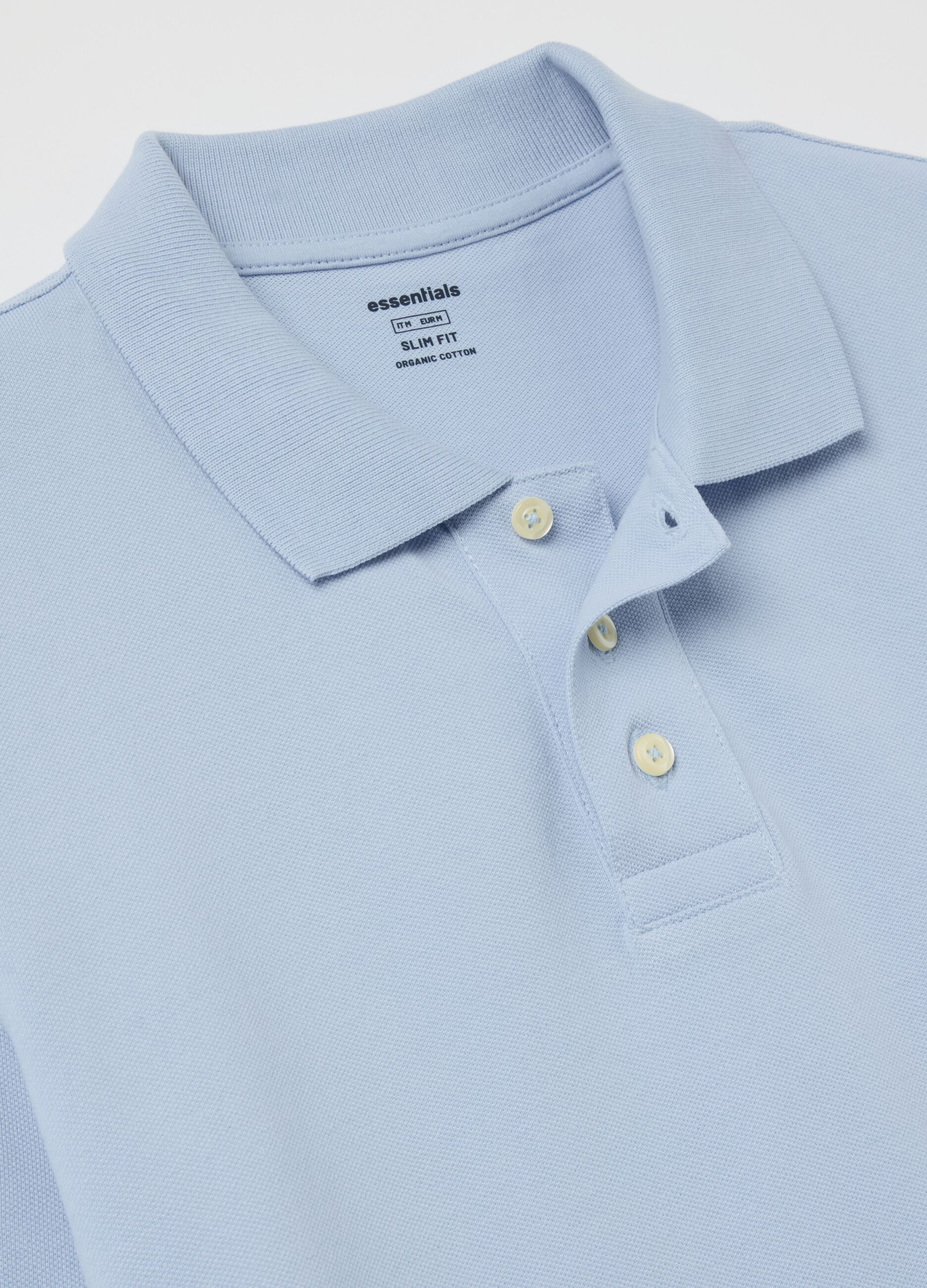 Polo slim fit in cotone bio