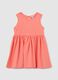 Baby girls&rsquo; orange dress in 100% cotton with regular fit_0