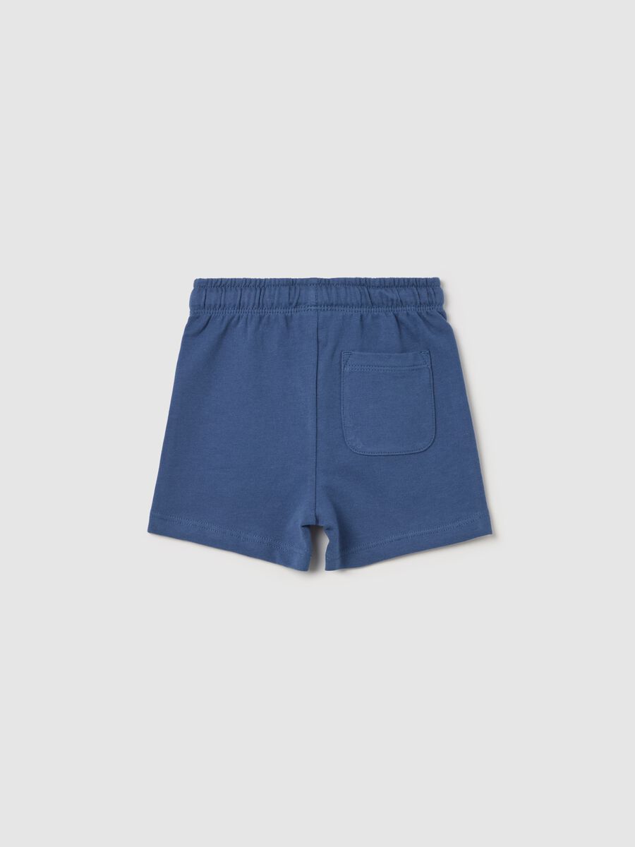 Cotton Bermuda shorts with drawstring_1