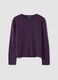 Dark purple fitted crew-neck long-sleeve top_4