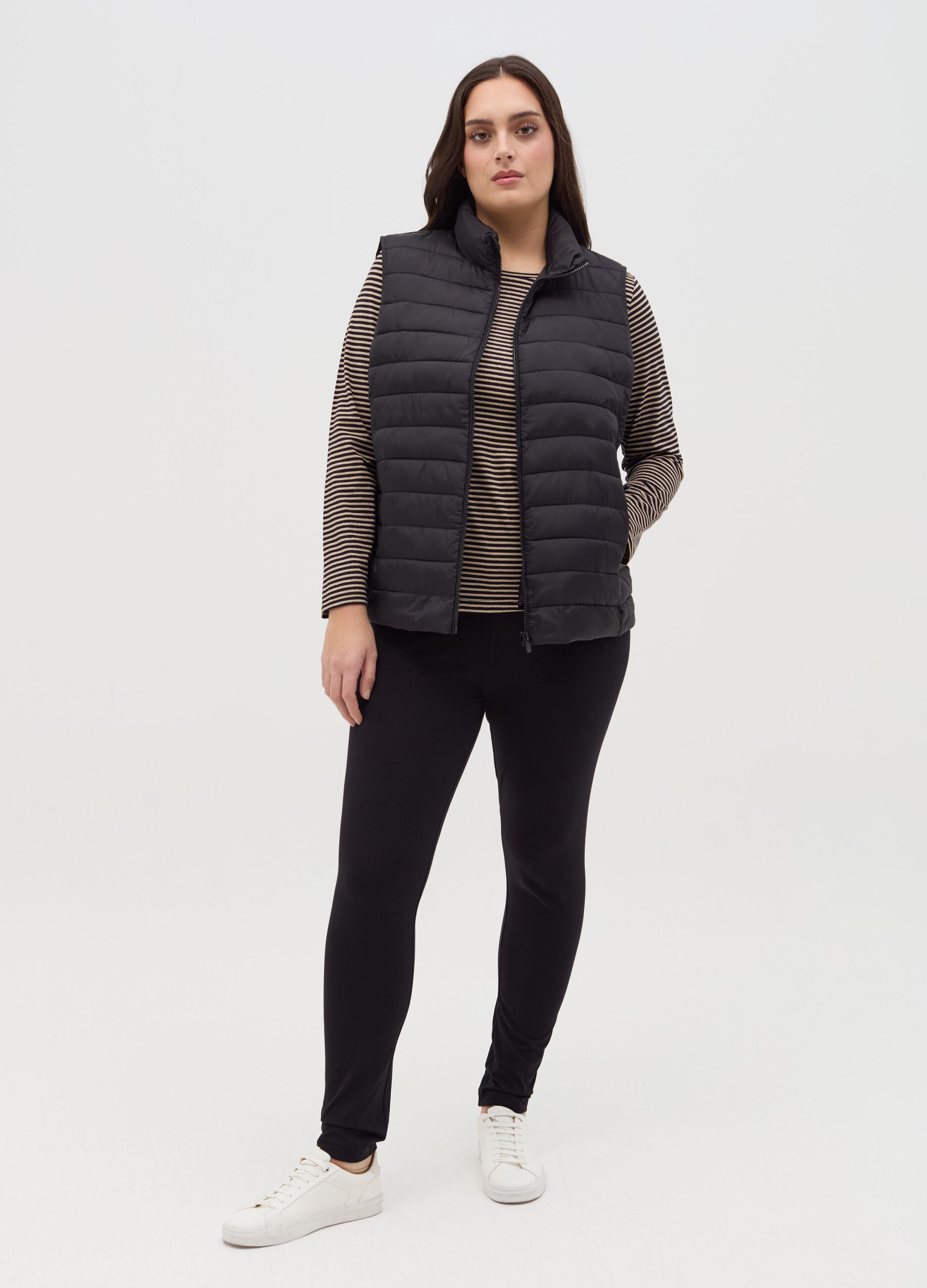 Leggings in cotone stretch Curvy