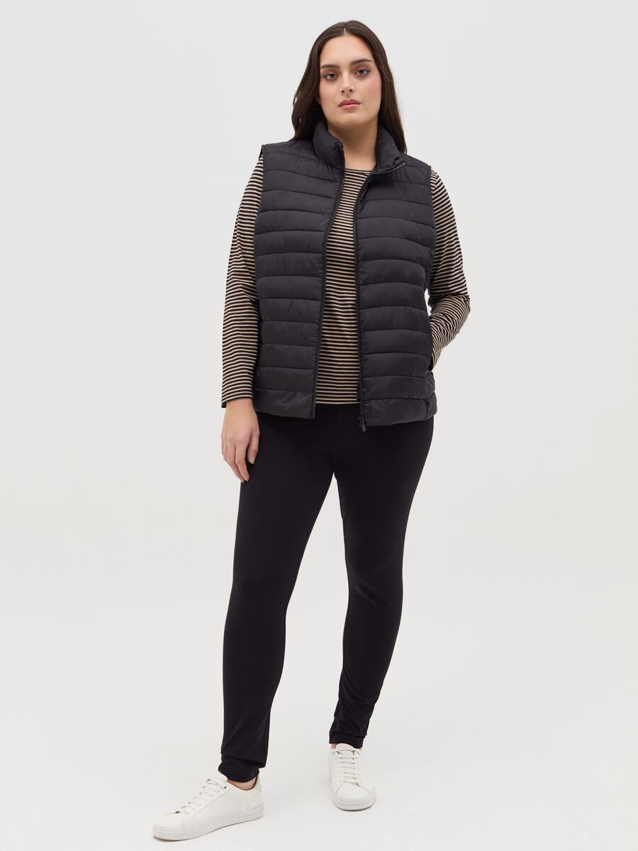 Curvy leggings in stretch cotton_0