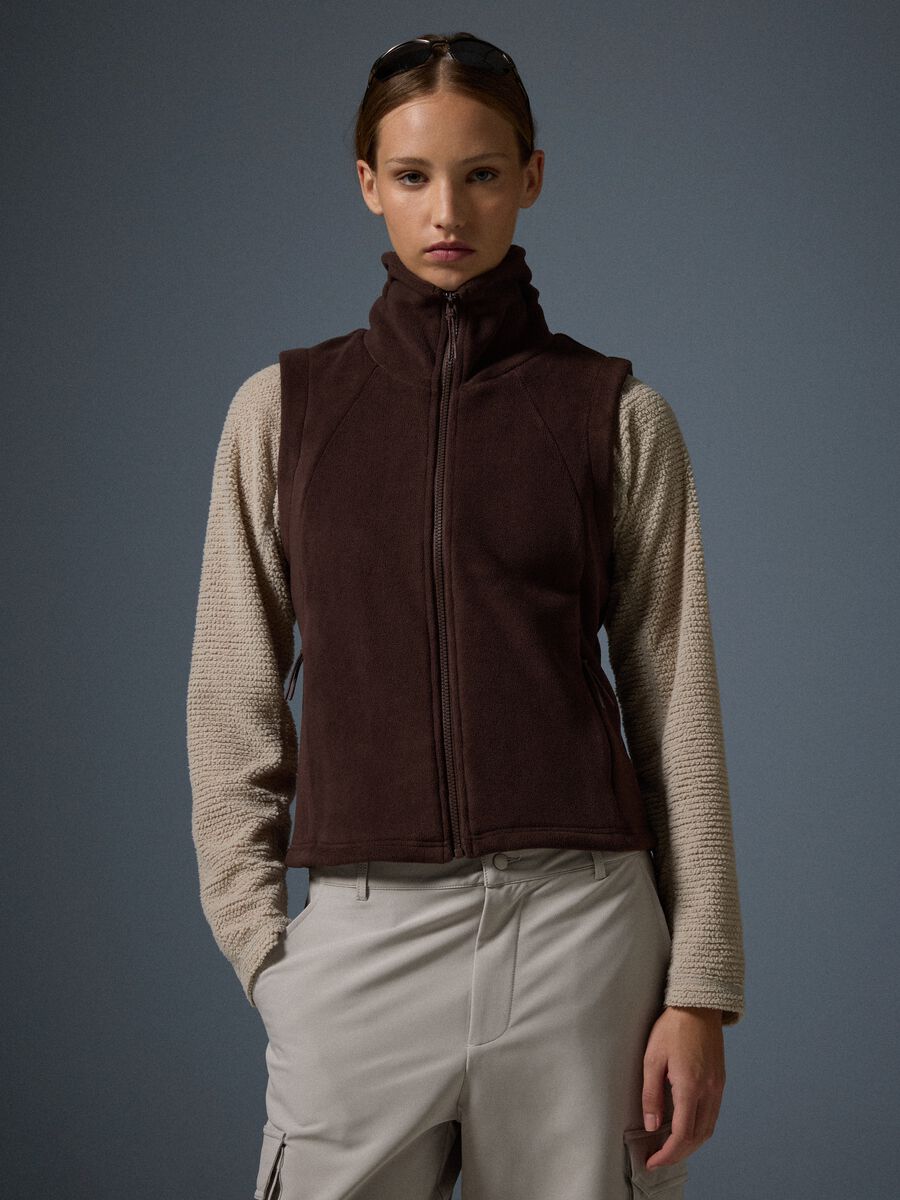 Gilet in Pile Full Zip 2 Way Stretch ALTAVIA WITH DEBORAH COMPAGNONI_1