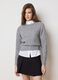 Grey regular fit jumper with jewel neckline_1