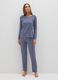 Blue cotton pyjama trousers_0