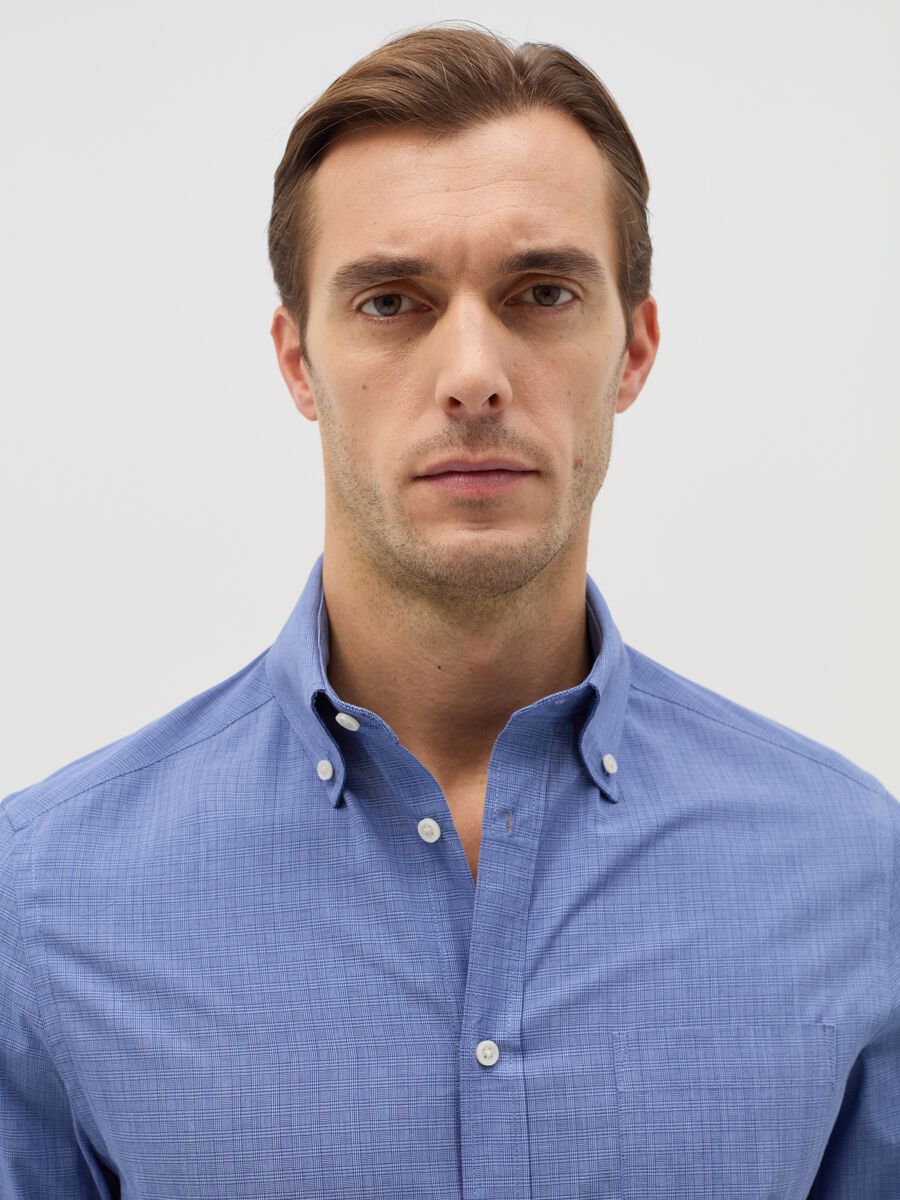 Regular-fit easy-iron shirt with micro pattern_1