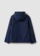 Blue boys&rsquo; rain jacket with hood and zip_1