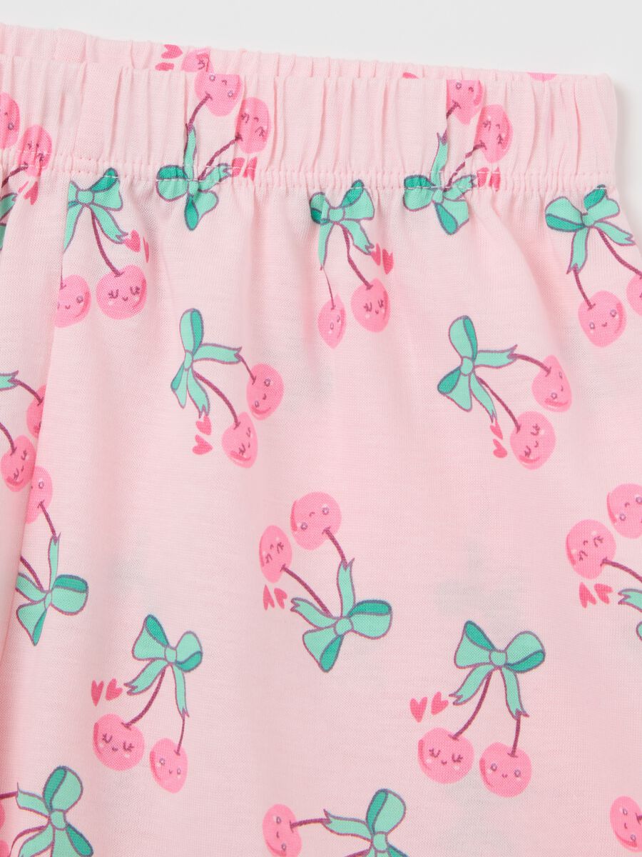 Girls' pink organic cotton pyjamas_2
