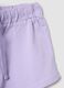 Girls&rsquo; purple 100% cotton shorts, regular fit_3