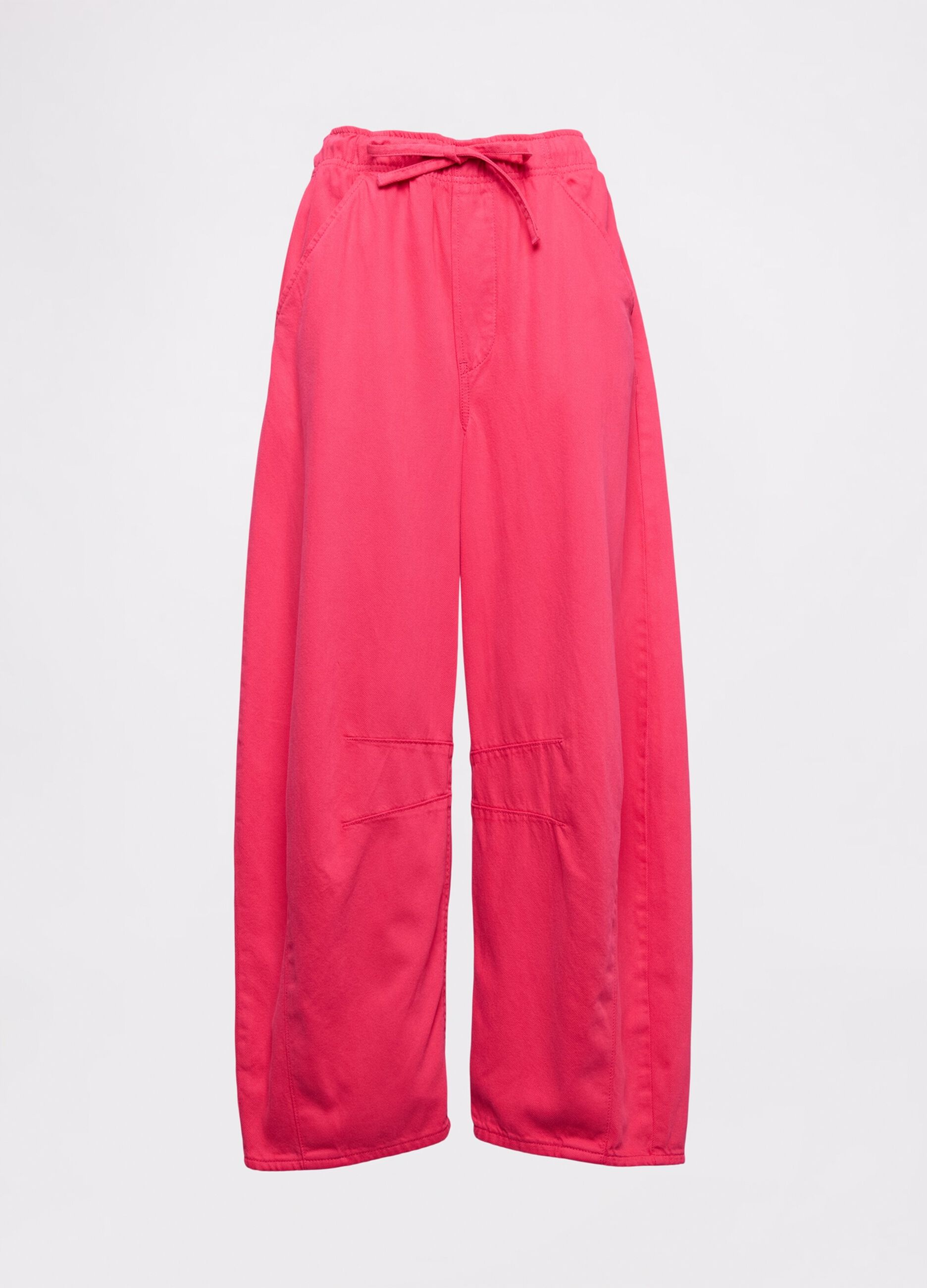 Pink Lyocell and cotton trousers