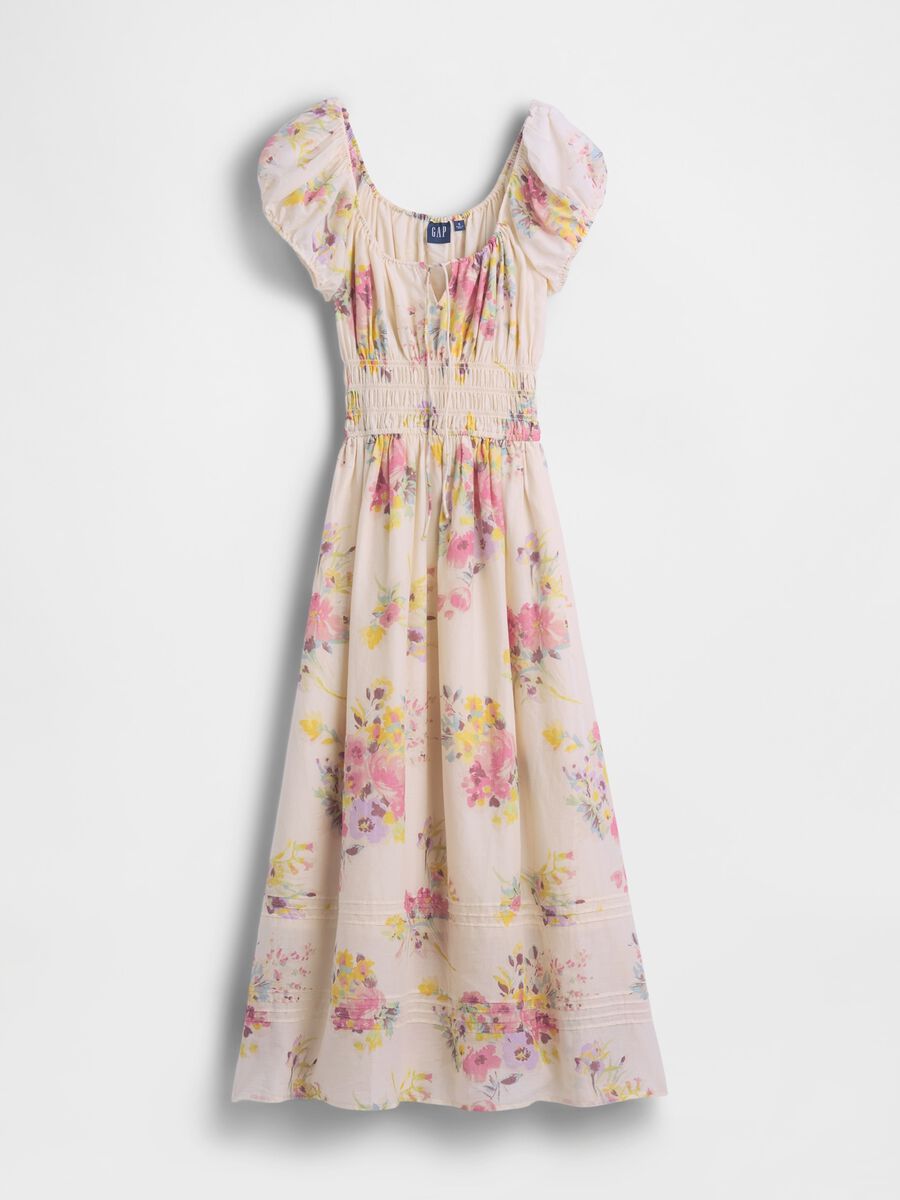 Pure cotton floral midi dress_4