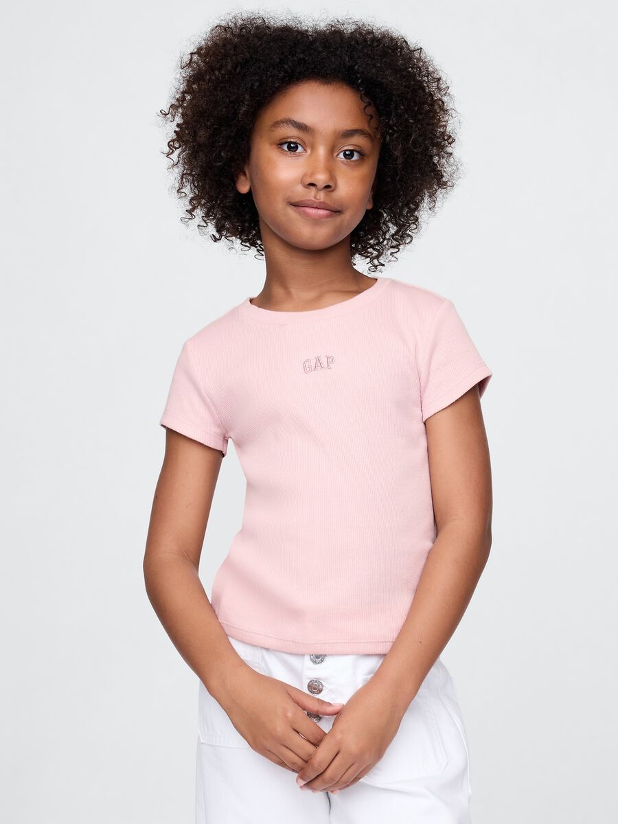 GAP Kids Pure Cotton Pink Crew Neck T-shirt_0